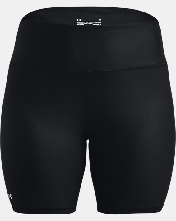 Women's HeatGear® Armour Bike Shorts, Black, pdpMainDesktop image number 4